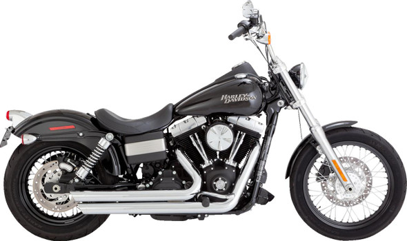  VANCE & HINES Big Shots Staggered Exhaust System - Chrome 17958 