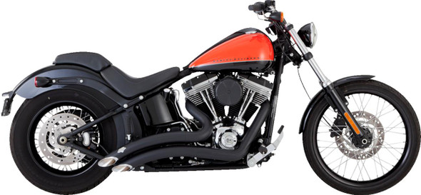  VANCE & HINES 2-into-2 Big Radius Exhaust System - Matte Black 46079 