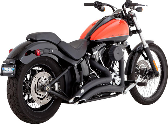  VANCE & HINES 2-into-2 Big Radius Exhaust System - Matte Black 46079 