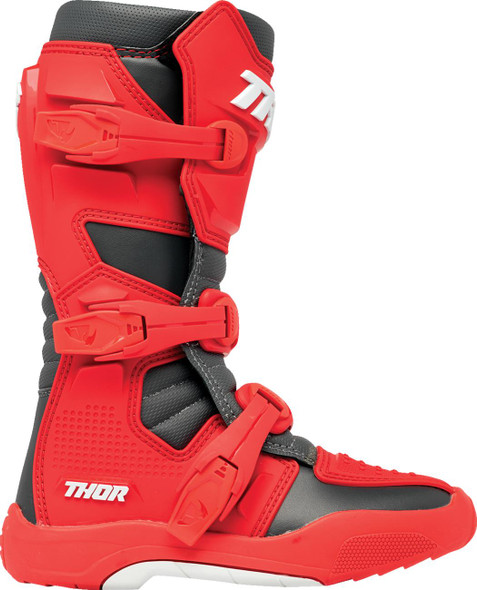  THOR Youth Blitz XR Boots - Red/Charcoal - Size 1 3411-0752 