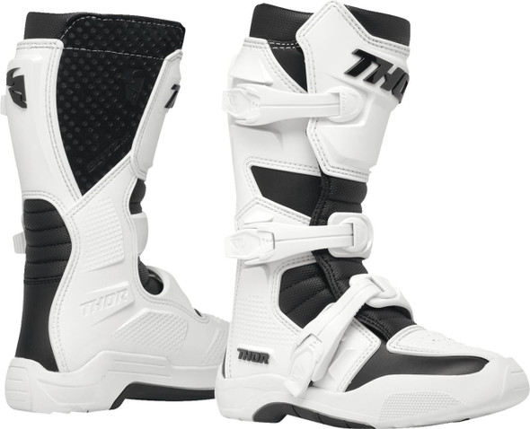  THOR Youth Blitz XR Boots - White/Black - Size 3 3411-0747 