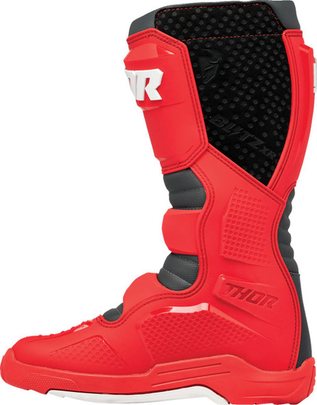  THOR Blitz XR Boots - Red/Charcoal - Size 9 3410-3111 