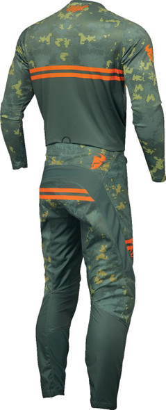  THOR Youth Sector DIGI Camo Jersey - Forest Green/Camo - Medium 2912-2403 