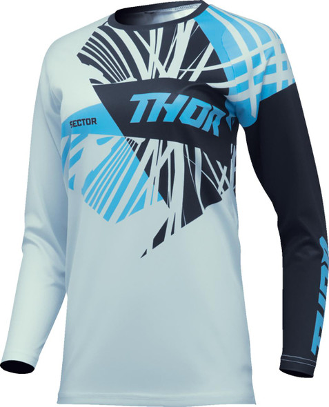  THOR Women's Sector Split Jersey - Starlight Blue/Black - XS 2911-0288 