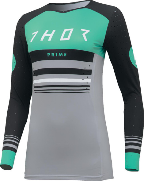  THOR Women's Prime Blaze Jersey - Black/Mint - Small 2911-0279 