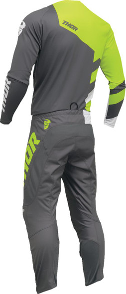  THOR Sector Checker Jersey - Gray/Acid - Small 2910-7594 