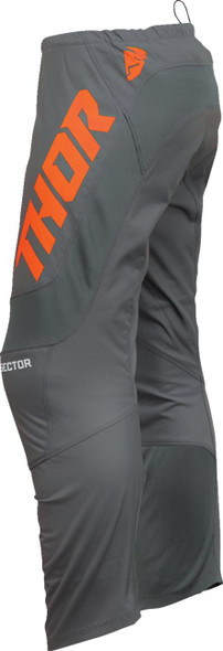  THOR Youth Sector Checker Pants - Charcoal/Orange - US 28 2903-2432 