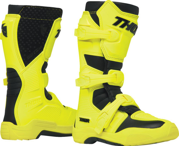  THOR Youth Blitz XR Boots - Acid/Black - Size 6 3411-0764 
