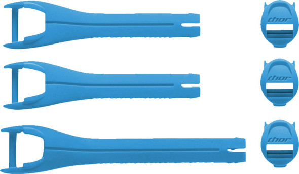  THOR Youth Blitz XR Boots Strap Kit - Blue/Black 3430-1044 