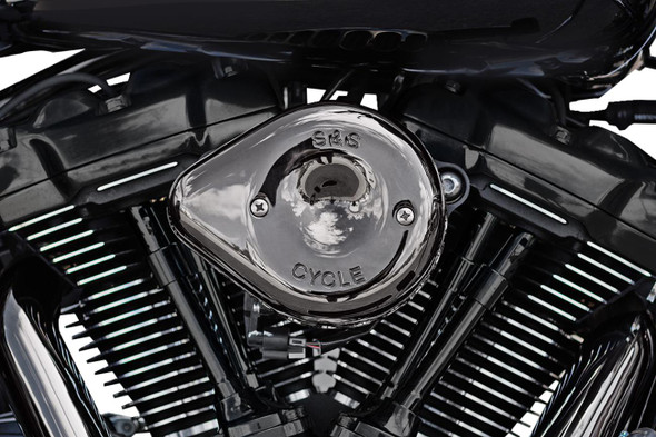  S&S CYCLE Stealth Mini Teardrop Air Cleaner - M8 - Lava Chrome 170-0782 