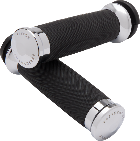 SLYFOX Grips - TBW - Chrome CC-85-CH-FL-FOX