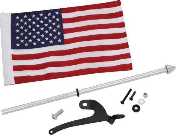  SHOW CHROME Flag Pole - Right - Chrome - Can-Am RT/F3 41-210R 