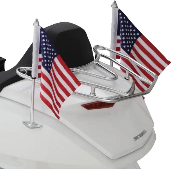  SHOW CHROME Flag Pole - Chrome - GL 1800 52-975 