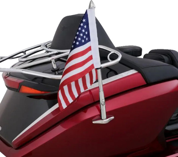  SHOW CHROME Folding Flag Pole - Chrome - GL 1800 52-973 