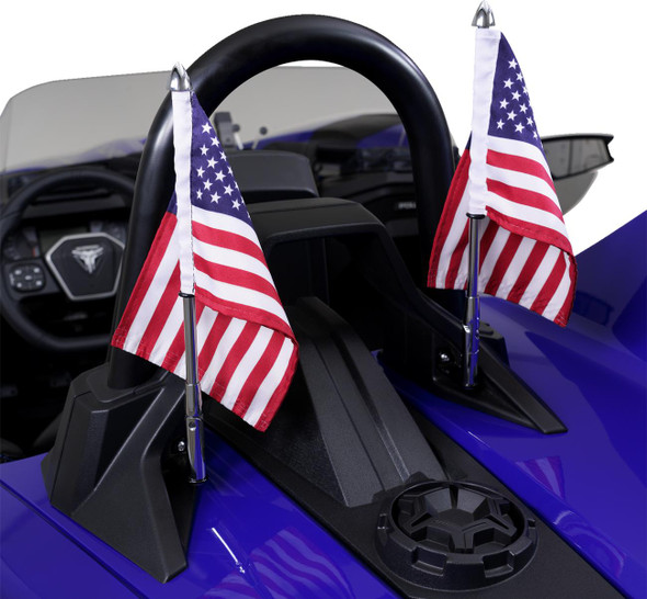  SHOW CHROME Folding Flag Pole - Chrome - SlingShot 44-104 