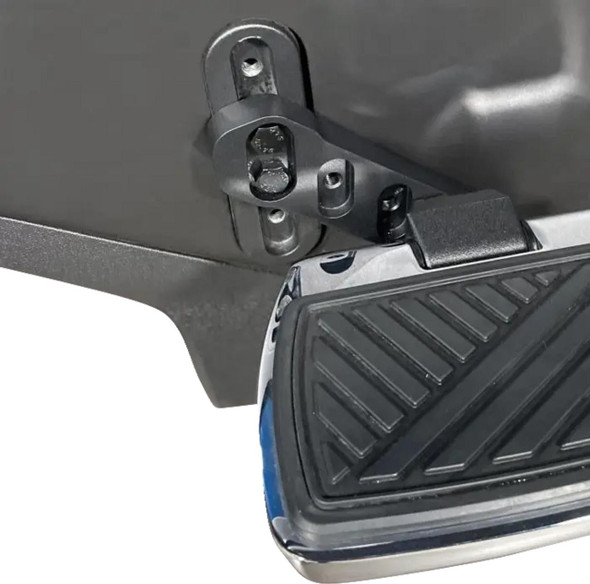  SHOW CHROME Floorboard Relocators - Passenger - Black - Spyder 41-425 