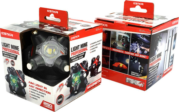  RISK RACING Flashlight - LED - 250 Lumens - Magnetic - Multi Functional 00107 