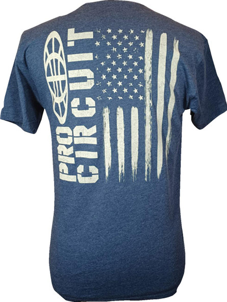 PRO CIRCUIT Pro Circuit Logo Flag T-Shirt Heather Navy 2XL 646200-050 