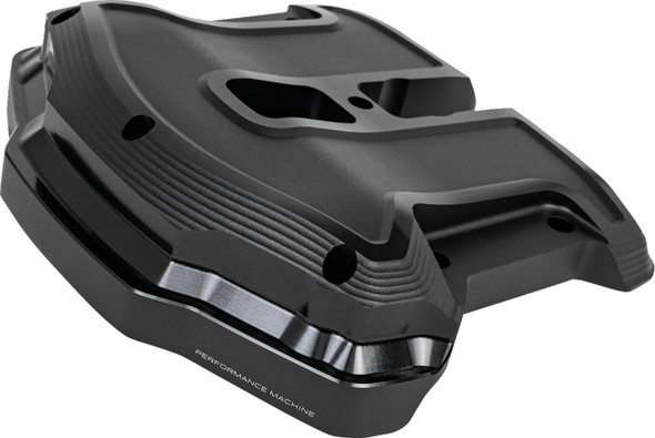  PERFORMANCE MACHINE (PM) Rocker Box Cover - Race Series - Black Ops - M8 0177-2084-SMB 