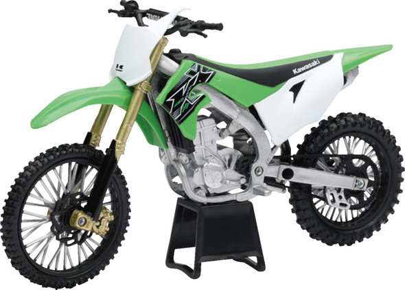  NEW RAY TOYS Kawasaki KX 450F 2019 Dirt Bike - 1:12 Scale - Green/White/Black 58103 