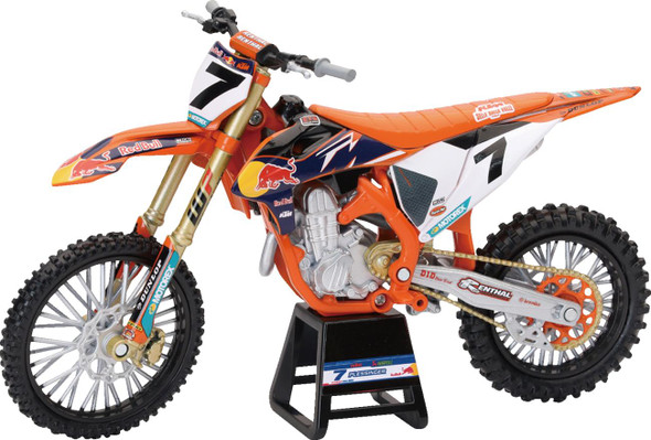  NEW RAY TOYS Red Bull KTM 450 SX-F - Aaron Plessinger - 1:12 Scale - Orange/Black/White 58363 