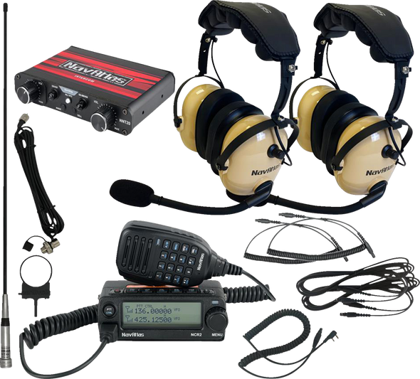 NAVATLAS Intercom/Radio and Headset Kit - 2-Seat - Beige NI2ROHBE2