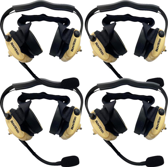  NAVATLAS Intercom/Radio and Headset Kit - 4-Seat - Beige NIRBHBE4 