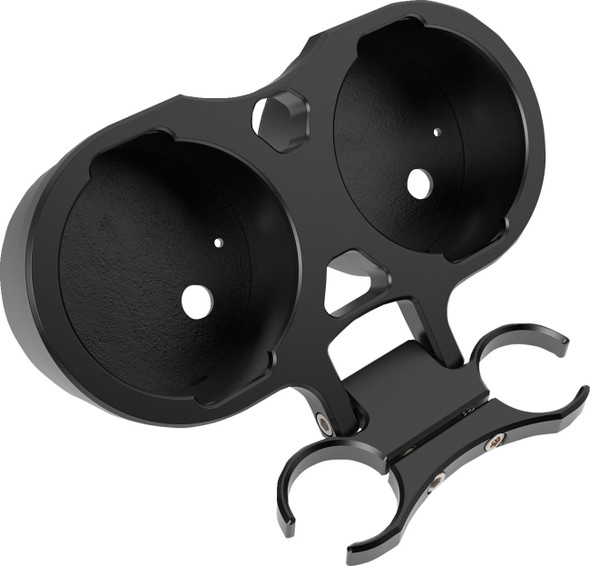  LA CHOPPERS T-Bar Gauge Mount - Dual - Black - 1.50" Diameter LA-7398-22B 
