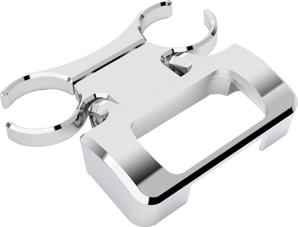  LA CHOPPERS T-Bar Gauge Mount - Chrome - 1.50" Diameter - M8 Softail LA-7398-20C 