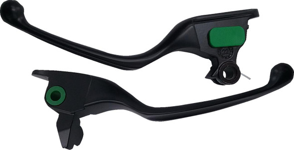  DRAG SPECIALTIES Lever Set - Black H07-0730MB 