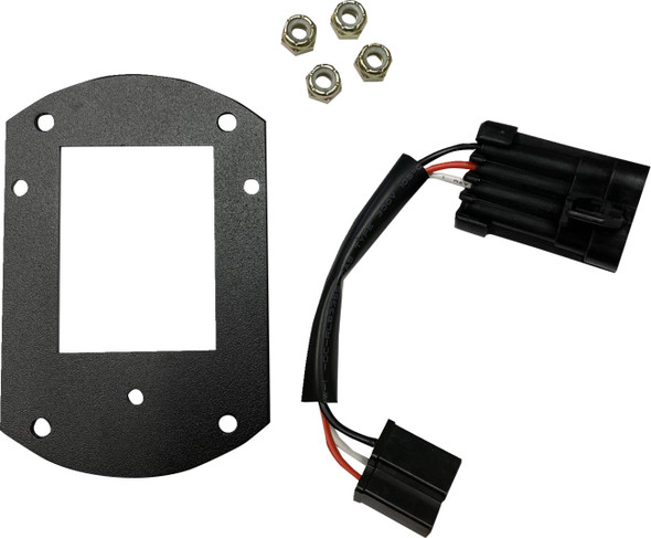  CUSTOM DYNAMICS Mounting Kit - Headlight - Satin Black - FXLRST CD-LRST-HL-KIT 