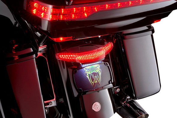  CIRO Taillight/License Plate Mount - Smoke Lens - Black 40454 