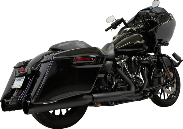  BASSANI XHAUST 4-1/2" Slip-On Mufflers - Black 1F745B 