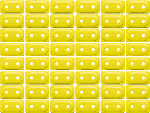 WOODY'S Woody's Double Grand Digger Aluminum Support Plates 5/16in Hi-Viz Yellow 48 Pack ADG-3830-48 