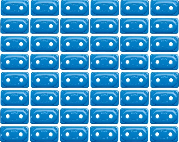 WOODY'S Woody's Double Grand Digger Support Plates Blue 48 Pack ADG-3825-48 