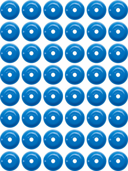 WOODY'S Woody's Support Plates Blue Round 48 Pack for Single-Ply Tracks ARG-3825-48 