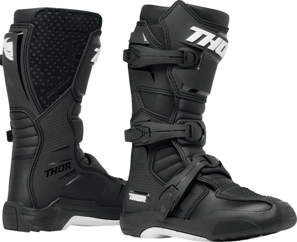  THOR Youth Blitz XR Boots - Black/White - Size 2 3411-0725 