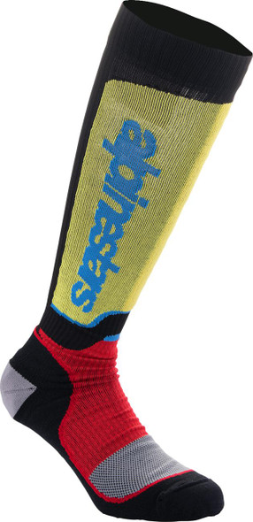  ALPINESTARS MX Plus Socks - Black/Red/Yellow/Blue - Large 4702324-1212-L 