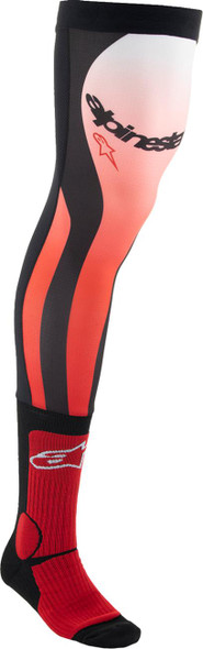 ALPINESTARS Knee Brace Socks - Black/Red - Small/Medium 4701324-3012-SM 