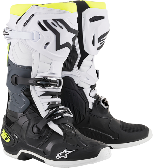 ALPINESTARS Tech 10 Boots - Black/White/Yellow - US 7 2010020-125-7