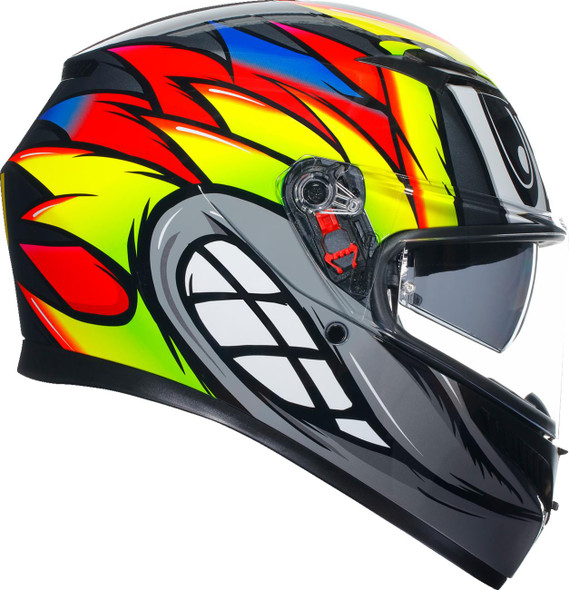  AGV K3 Helmet - Birdy 2.0 - Gray/Yellow/Red - XL 2118381004012XL 