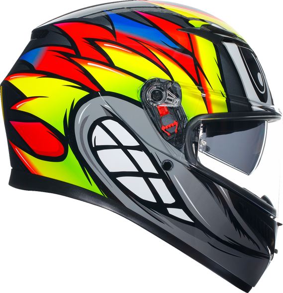 AGV K3 Helmet - Birdy 2.0 - Gray/Yellow/Red - Large 2118381004012L AGV K3 Helmet - Birdy 2.0 - Gray/Yellow/Red - Large 2118381004012L