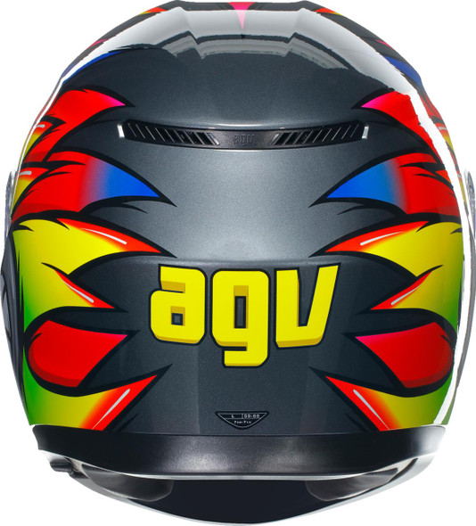  AGV K3 Helmet - Birdy 2.0 - Gray/Yellow/Red - Small 2118381004012S 