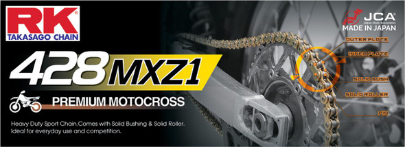  RK 428 MXZ1 - Chain - 134 Links - Natural 428MXZ1-134 