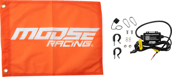 MOOSE RACING 5' Whip Light - RGB - Black SB-RGBBT-151-PU