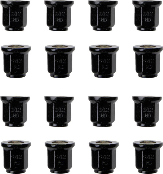  ITP Lug Nut - Flat - Black - 12 mm x 1.25" BLUG16BX 