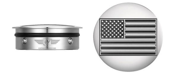  FIGURATI DESIGNS Swing Arm Covers - Contrast Cut - Silver FD26R-AF-CC-SS 