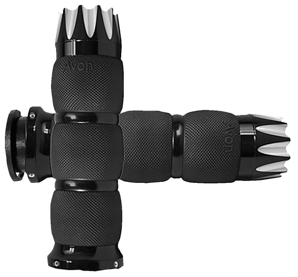  AVON GRIPS Grips - Excalibur - Air Cushioned - Indian - Black IN-TO-AIR-90A-E 