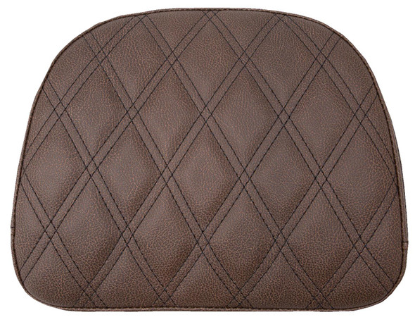  SADDLEMEN Touring Sissy Bar Pad - Brown - Lattice Stitch - Indian '14-'22 061145 