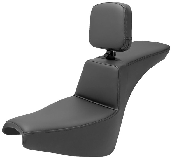  SADDLEMEN Tour Step-Up Seat - Rider Backrest - Plain - FXBB/FXST '18-'23 818-30-194BR 